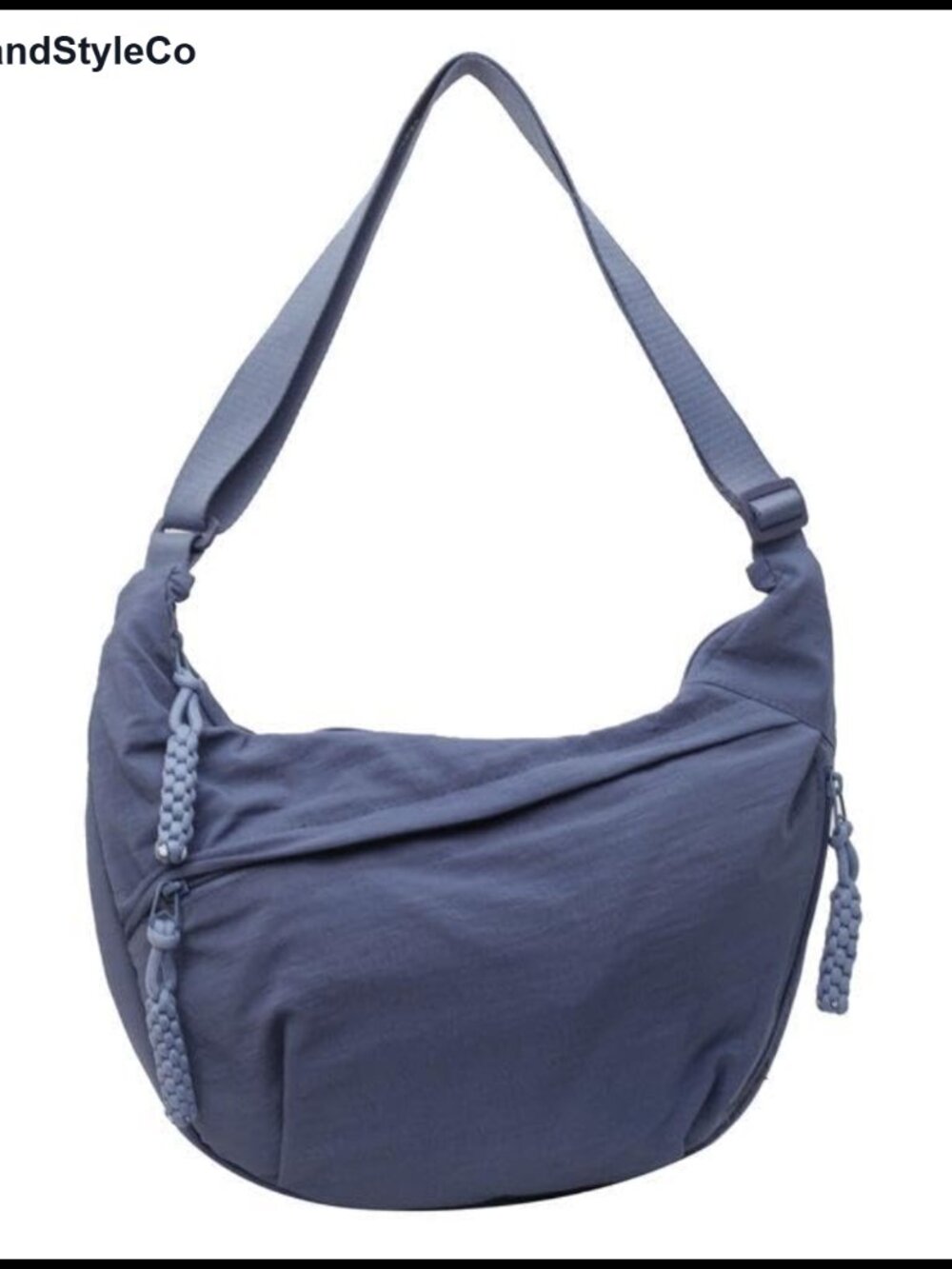 Waterproof Nylon Crescent Crossbody Bag for Women Sling Shoulder Purse Travel